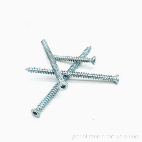 T25 Zinc Plated Concrete Screw Concrete Screw T25 galvanized concrete screws concrete screws Manufactory